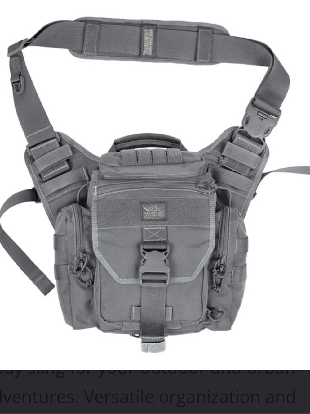 Vanquest Mobius gray 2.0 Sling/ Messenger / Tactical Bag- EUC